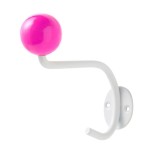 Superliving C&acirc;rlig de haine alb neon roz