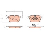 TRW set placute frana, frana disc
