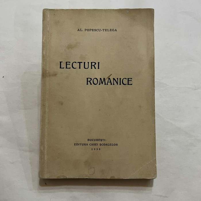 Al. Popescu - Telega - Lecturi Romanice