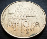 Moneda 10 COROANE - NORVEGIA, anul 1995 * cod 3442 A