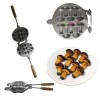 Forma Ciupercute Aluminiu Aragaz/Plita - 15cm, 5 Ciupercute Pline/10 Jumatati - Ustensile Gatit, Antiaderenta, Termorezistenta