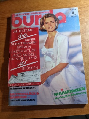 revista de moda BURDA - mai 1992 foto