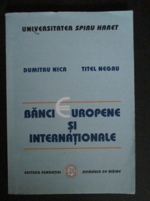 Banci europene si internationale-Dumitru Nica, Titel Negru foto