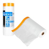Folie de protectie pentru vopsit cu banda, 270 x 20 m / 18 mm, Geko G66398