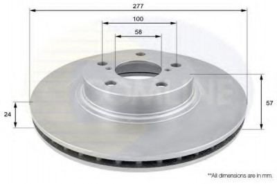 Disc frana SUBARU LEGACY V Combi (BM, BR) (2009 - 2016) COMLINE ADC0811V foto