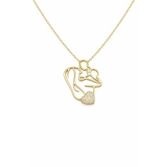 Colier din argint Happy Mom Gold Arg153E