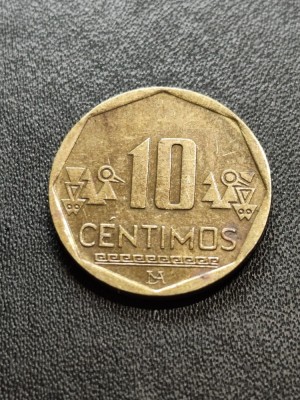 B 11 Moneda 10 Centimos 2012 Peru foto