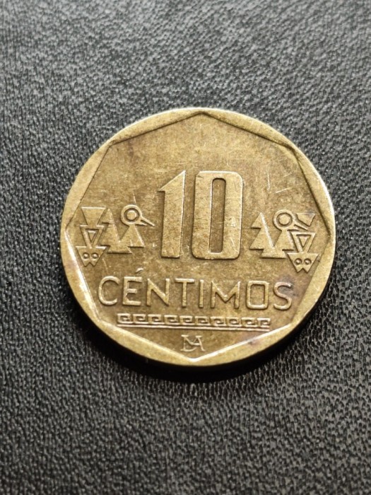 B 11 Moneda 10 Centimos 2012 Peru