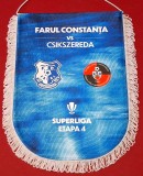 Fanion de protocol-oficial - meci fotbal FARUL CONSTANTA - FK CSIKSZEREDA MIERCUREA-CIUC(sezonul 2026-2027 - etapa 4-a)