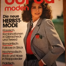 Burda Revista moda vintage cu tipare august 1981