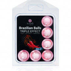 Secret play Brazilian 6 Balls Set Triple Effect ulei de masaj 24 g