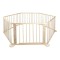 Tarc de joaca pliabil, 6 segmente, lemn pin, 172x90x69,5 cm, suprafata 5.4 mp