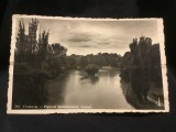Carte postala circulata - Craiova / Parcul Romanescu Lacul anii 40 fotofilm Cluj, Fotografie