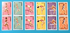 TIMBRE ROMANIA LP1268/1991 C.M. de Atletism -TOKYO -Serie &icirc;n pereche -MNH