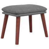Cumpara ieftin Taburet, gri deschis, 45x29,5x35 cm, material textil