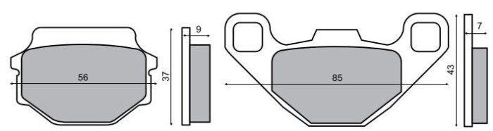 Placute frana Malaguti F10 Cod Produs: MX_NEW 225100130RM