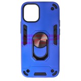 Husa iPhone 12 Mini Armor Ring Electric Blue, TPU+PC, Protectie Shockproof
