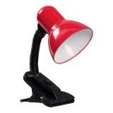 Lampa Birou Clip Rosu 1xE27 60W
