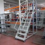 Cumpara ieftin Scară industrială, Platformă mobilă 150cm pentru acces raft industrial