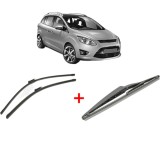 Cumpara ieftin Set 3 stergatoare FORD C-MAX II (DXA/CB7, DXA/CEU) 2010-2019, pentru parbriz si luneta, Bosch Twin