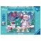 Ravensburger - Puzzle Disney Stitch in spiritul Craciunului 100 piese XXL