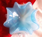 SCRUMIERA CRISTAL COLORAT STICLA DE MURANO 20 CM