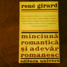 Rene Girard Minciuna romantica si adevar romanesc