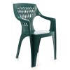 Scaun de gradina sau terasa plastic verde 41x56x82 cm, Oem