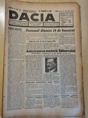 Dacia 21 aprilie 1943-hitler a implinit 54 ani,fotbal ripensia,timisoara,katyn foto