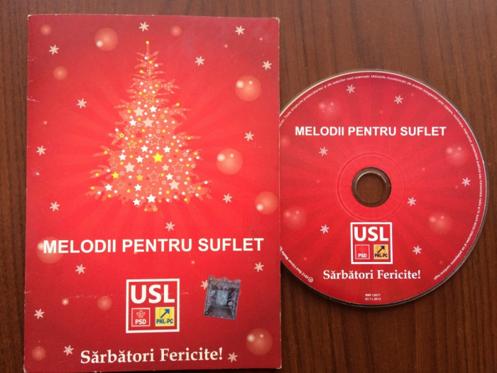 melodii pentru suflet sarbatori fericite cd disc selectii muzica pop usoara VG+