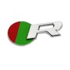 Emblema R Crom Jaguar Portbagaj, Metal 7x3 cm, Banda 3M, Noua