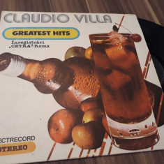 VINIL CLAUDIO VILLA GREATEST HITS ELECTRECORD EDE 02693 DISC STARE FB