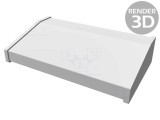 Carcasă desktop aluminiu HAMMOND 1456 356x211x76mm albastru