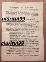 Pliant propaganda. Eliberarea Romaniei, de catre Armata Rosie, 29 august, 1944. foto