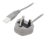 Cablu Alimentare 5m Gri PVC 3A