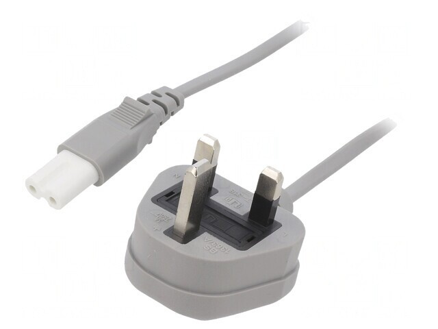 Cablu Alimentare 5m Gri PVC 3A