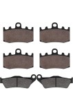 Kit plăci de fr&acirc;nă față/spate compatibil cu BMW R 1150 RT (Integral ABS) 2000-2005 / R1200S 2006-2008 / R1200 RT 2005-2013 / RG 1200 GS (K25) jante tu