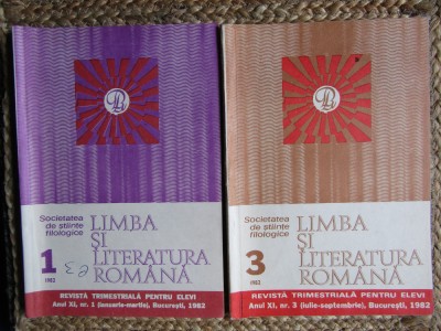 Limba și literatura rom&amp;acirc;nă. Revistă trimestrială pentru elevi 2 VOL 1982 foto