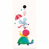 Husa silicon pentru Xiaomi Remdi Note 4X, Happy Animals