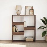 VidaXL Bibliotecă/Separator de cameră, stejar afumat, 100x33x115 cm