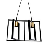 Pendul Patrisi 2x E27 Negru ModernLight Concept