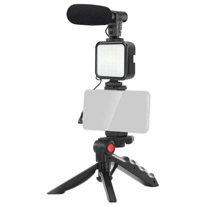 Set Vlogging 4 in 1 PLATINET PMVG4IN1 Microfon /Lumina video LED