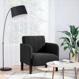 Cumpara ieftin Canapea Scaun cu Cotiere Negru 54 cm Catifea