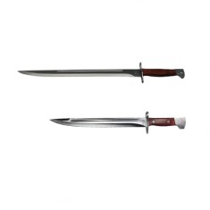 Set Cutit si Maceta vanatoare, model AK, otel inoxidabil, 39 cm, argintiu