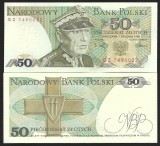 POLONIA 50 ZLOTI / ZLOTYCH 1988 , UNC , P- 142c.2 , necirculata