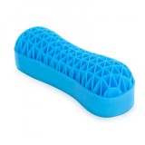 Perna cervicala gel silicon ergonomic, perna suport gat pentru somn si relaxare, husa detasabila