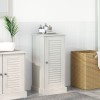 VidaXL Dulap de Baie alb antichizat 37 x 34 x 80 cm Lemn masiv de pin