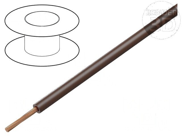 Cablu BETAtherm&reg; 155 UL/cUL 1x16AWG Cu maro -35&divide;120&deg;C