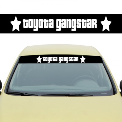 Sticker Parasolar Toyota Gangstar , Autocolant Tuning cu Atitudine foto