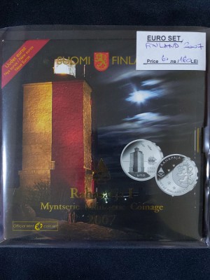 Finlanda 2007 - Set complet de euro bancar de la 1 cent la 2 euro + medal foto